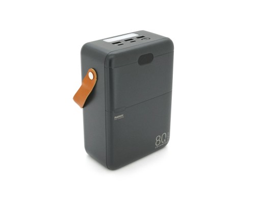 Батарея універсальна Remax 80000mAh, PD, QC/27W+22.5W, 3*USB, Type-C, Black (RPP-118)