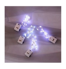 Гірлянда Voltronic White 20LED, 1 режим, 3 м., прозора, 3*АА, (Garl-20LED-3m-W)