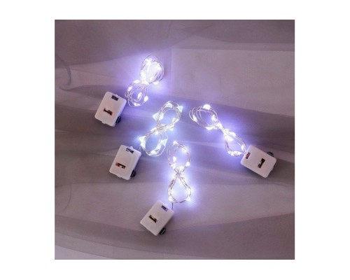 Гірлянда Voltronic White 20LED, 1 режим, 3 м., прозора, 3*АА, (Garl-20LED-3m-W)