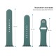 Ремінець до смарт-годинника Armorstandart Sport Band (3 Straps) для Apple Watch 42 (Series 11-10)/41/40/38 Pine Green (ARM56844)