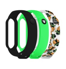 Ремінець до фітнес браслета Armorstandart комплект 3шт Xiaomi Mi Band 7/6/5 This-is-the-Way BY (ARM77047)