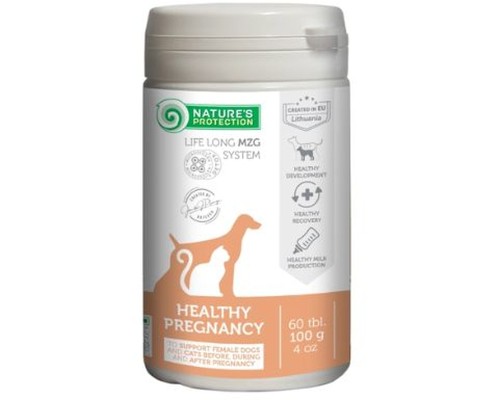 Пробіотична добавка для тварин Nature's Protection Healthy Pregnancy для собак і котів 60 таблеток (CAN63551)