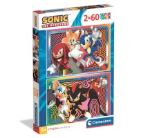 Пазл Clementoni 2 в 1 Sonic, 2 по 60 елементів (24821)