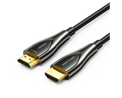 Кабель мультимедійний 4K Fiber Optic HDMI Male to Male Cable 80M Black Zinc Alloy Type VENTION (ALSBAF)