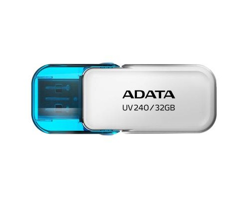 USB флеш накопичувач ADATA 32GB UV240 White USB 2.0 (AUV240-32G-RWH) 