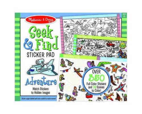 Набір для творчості Melissa&Doug Знайди і наклей наклейку Пригоди (MD30151)