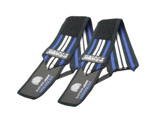 Бинт для спорту Power System Wrist Wraps PS-3500 Blue/Black (PS-3500_Blue-Black)
