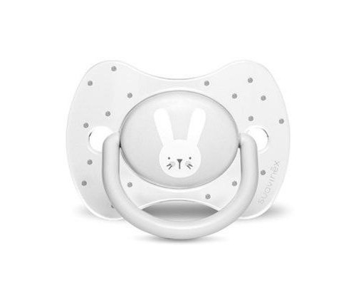 Пустушка Suavinex Hygge Затишні історії 18+ міс. сірий зайчик (306617)