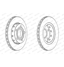 Гальмівний диск FERODO DDF1887C