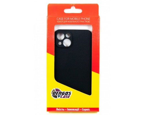 Чохол до мобільного телефона Dengos Carbon iPhone 13 black (DG-TPU-CRBN-132)