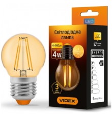 Лампочка TITANUM Filament G45 4W E27 2200K бронза (TLFG4504272A)