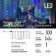 Гірлянда ColorWay штора водоспад 3x3м 300LED 220V кольорова (CW-GW-300L33VWFMC)