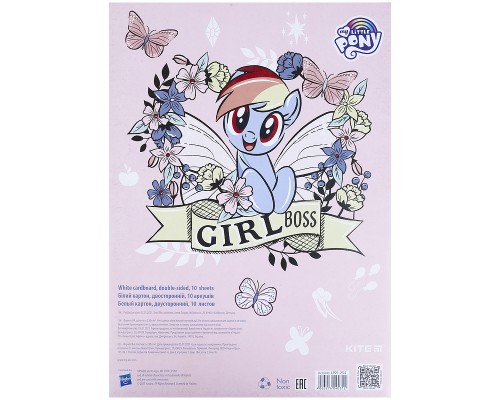 Білий картон Kite А4, 10 аркушів (LP21-254)