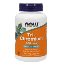 Мінерали Now Foods Хром 500 мкг, Tri-Chromium, 180 вегетарианских капсул (NF1426)