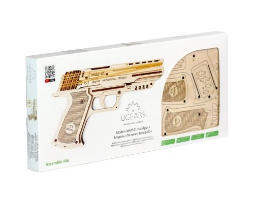 Конструктор Ugears Пістолет Вольф-01 (70047)