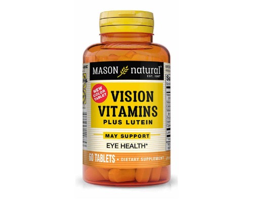 Антиоксидант Mason Natural Вітаміни для очей із лютеїном, Vision Vitamins Plus Lutein, (MAV-14075)