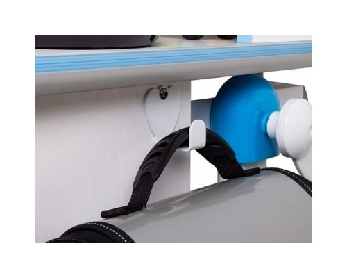 Парта Mealux Sherwood Energy стільниця біла/накладки на ніжках сір (BD-830 W/G Energy)