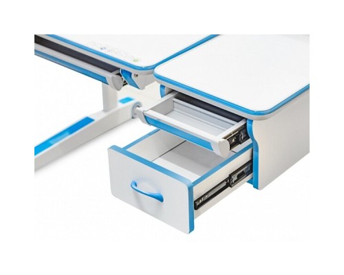 Парта Mealux Sherwood Energy стільниця біла/накладки на ніжках сір (BD-830 W/G Energy)