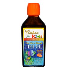 Жирні кислоти Carlson Риб'ячий Жир для Дітей зі Смаком Апельсина, The Very Finest (CAR-01653)