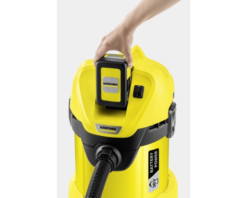 Пилосос будівельний Karcher WD 3 Battery (без АКБ та ЗП) (1.629-910.0)