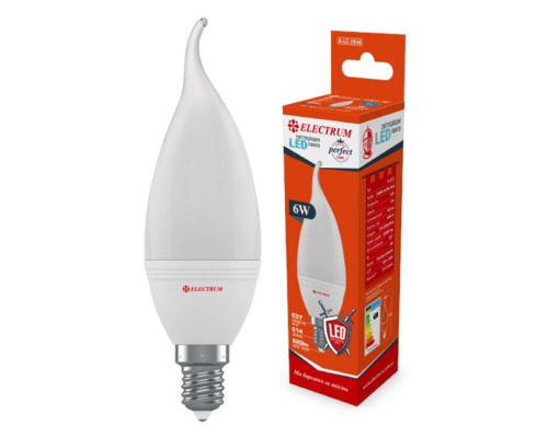 Лампочка Electrum С37 6W PA LC-32/1 Е14 4000K (A-LC-1946)