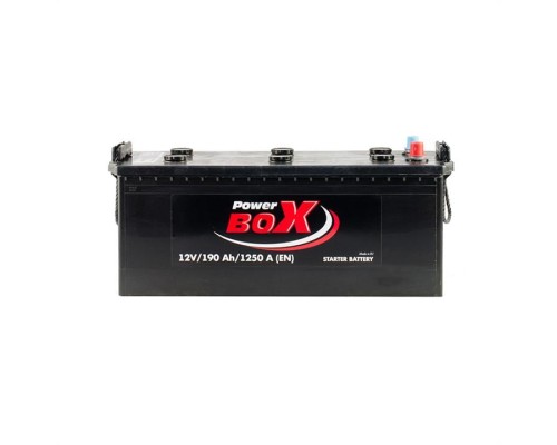 Акумулятор автомобільний PowerBox 190 Аh/12V А1 Euro (SLF190-00)