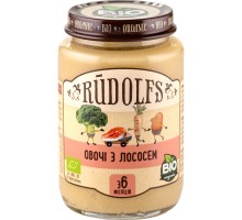 Дитяче пюре Rudolfs Лосось з овочами 190 г (4751017941744)