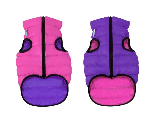 Курточка для тварин Airy Vest двостороння XS 25 фіолетово-рожева (1587)
