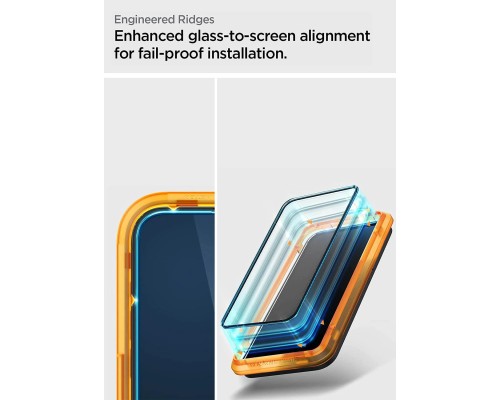 Скло захисне Spigen Apple Iphone 14 Pro Glas tR Align Master FC (2 Pack), Black (AGL05216)