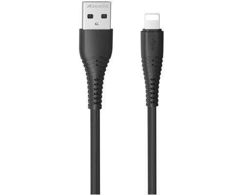 Дата кабель USB 2.0 AM to Lightning PD-B85a Black Proda (PD-B85i-BK)