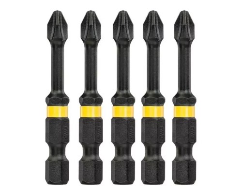 Набір біт DeWALT IMPACT TORSION, ударні, Philips, Ph2, L = 50 мм, 5 шт (DT7998T)