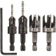 Набір фрез DeWALT по дереву 2шт + зенкер з свердлом 2шт. (DT7620)
