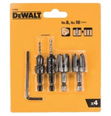 Набір фрез DeWALT по дереву 2шт + зенкер з свердлом 2шт. (DT7620)
