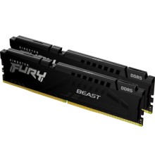 Модуль пам'яті для комп'ютера DDR5 64GB (2x32GB) 5200 MHz Beast Black Kingston Fury (ex.HyperX) (KF552C40BBK2-64)