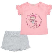 Набір дитячого одягу Breeze з дівчинкою (18595-92G-pink)