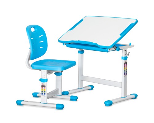 Парта зі стільцем Evo-kids Blue (Evo-06 Ergo BL)