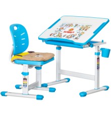 Парта зі стільцем Evo-kids Blue (Evo-06 Ergo BL)