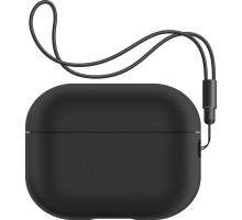 Чохол для навушників Armorstandart Silicone Case with straps для Apple Airpods Pro 2 Black (ARM68608)