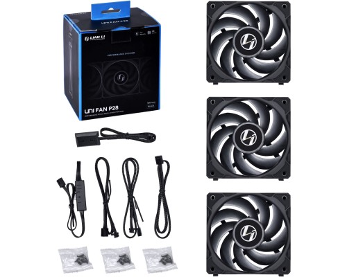 Кулер до корпусу Lian Li P28 Triple Black (G99.12P283B.00)