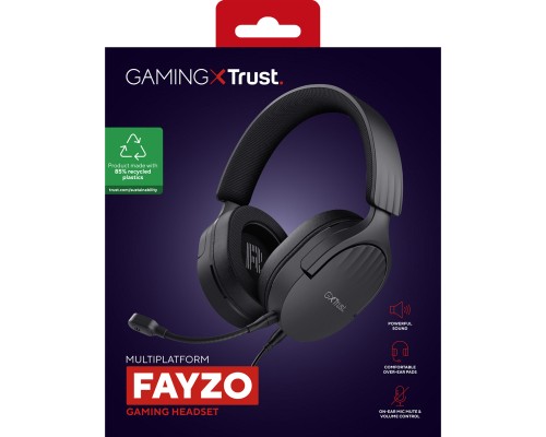 Навушники Trust GXT 489 Fayzo Black (24898)