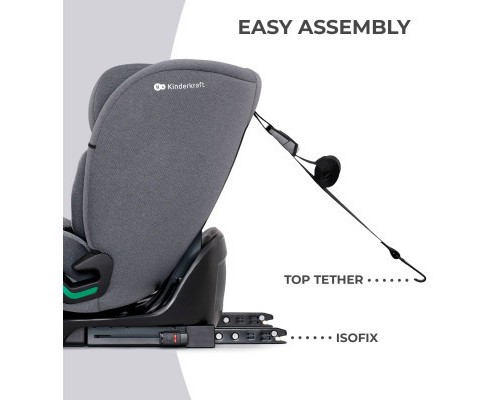 Автокрісло Kinderkraft Oneto3 i-Size Cool Grey (KCONE300GRY0000) (5902533922178)