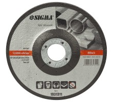 Круг зачистний Sigma по металу 125x6.0x22.2мм, 12200об/хв (1931311)
