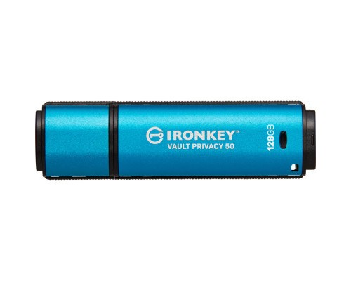 USB флеш накопичувач Kingston 128GB IronKey Vault Privacy 50 Blue USB 3.2 (IKVP50/128GB) 