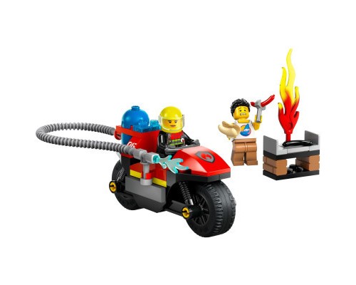 Конструктор LEGO City Пожежний рятувальний мотоцикл 57 деталей (60410)