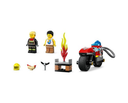 Конструктор LEGO City Пожежний рятувальний мотоцикл 57 деталей (60410)