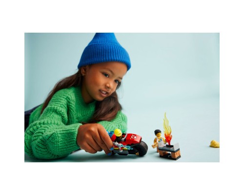 Конструктор LEGO City Пожежний рятувальний мотоцикл 57 деталей (60410)