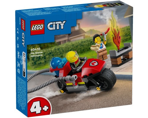 Конструктор LEGO City Пожежний рятувальний мотоцикл 57 деталей (60410)