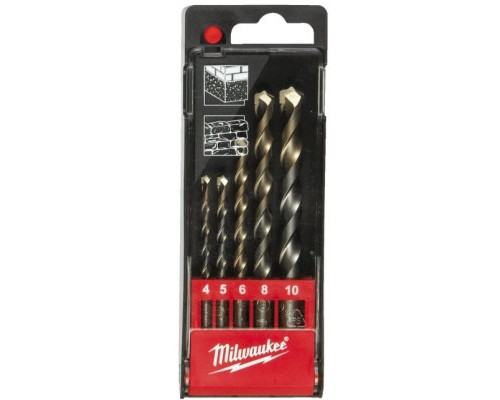 Набір свердл Milwaukee по бетону 5 шт (4932480157)