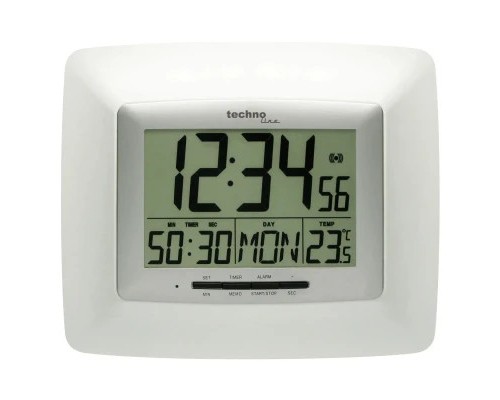 Настінний годинник Technoline WS8100 White/Silver (DAS301806)