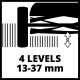Газонокосарка Einhell GC-HM 300 механічна, 30см 13-37мм 16л 6.5кг (3414114)
